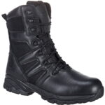 Bocanci de protectie pentru paza, confortabili, bombeu si lamela antiperforatii metalice, impermeabili - TaskForce S3 HRO