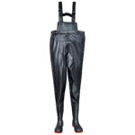 Cizme de protectie cu talie si bretele reglabile, bombeu si talpa intermediara metalice, impermeabile - Portwest Chest Walder S5