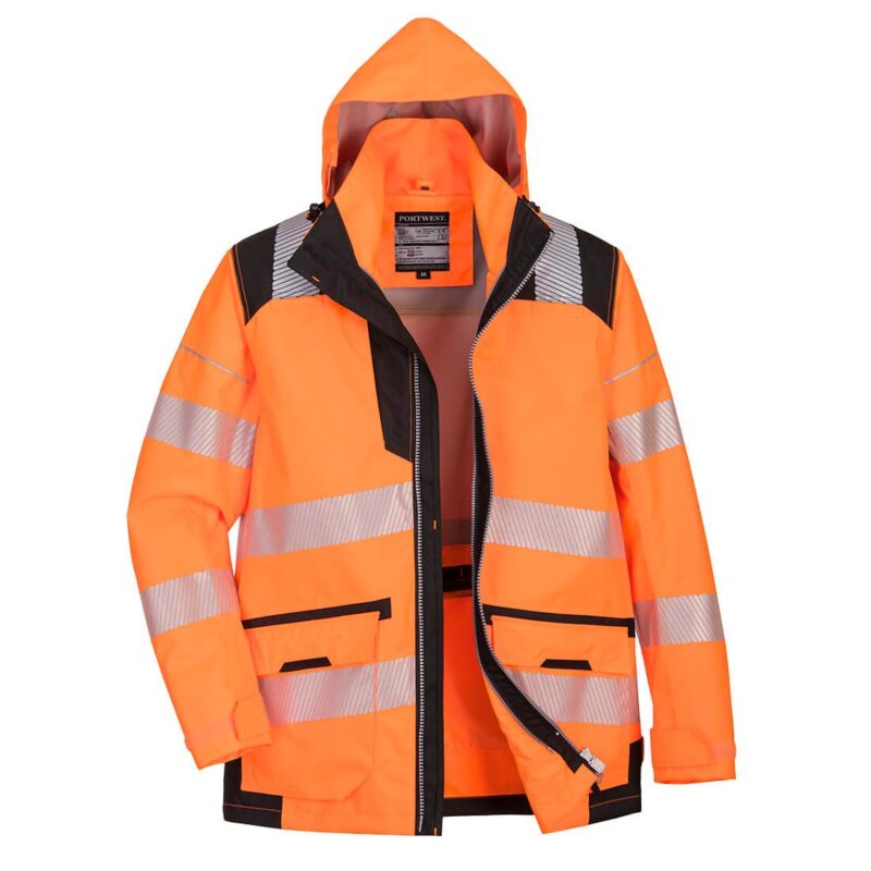 Jacheta de lucru reflectorizanta 5-in-1, impermeabila, captuseala detasabila din lana - Portwest PW367