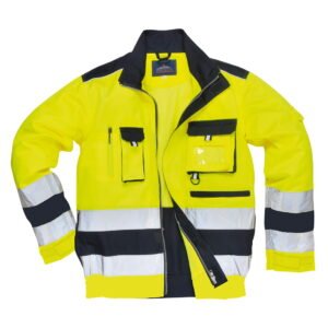 Jacheta de protectie reflectorizanta, 10 buzunare, cusaturi duble, finisaj rezistent la pete - Portwest Lille