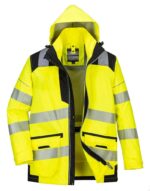 Jacheta de lucru reflectorizanta 5-in-1, impermeabila, captuseala detasabila din lana - Portwest PW367