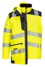 Jacheta de lucru reflectorizanta 5-in-1, impermeabila, captuseala detasabila din lana - Portwest PW367
