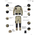 Pantaloni de lucru din tercot, lungime ajustabila - Cerva Cremorne