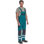 Pantaloni salopeta de lucru din bumbac - Cerva Max Neo Rflx