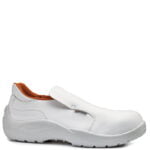 Pantofi de lucru albi din microfibra rezistenta la apa, bombeu din otel, talpa anti-oboseala, captuseala antibacteriana - Cloron S2