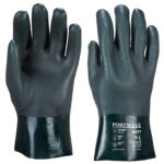 Manusi de protectie chimica din PVC dublu imersate disponibile in 3 variante de lungimi - Portwest Double Dipped