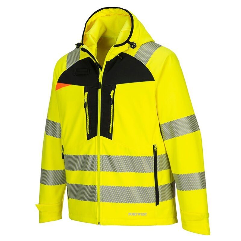 Jacheta de lucru reflectorizanta din softshell, impermeabila, tesatura Ripstop, finisaj Texpel rezistent la pete - Portwest DX475