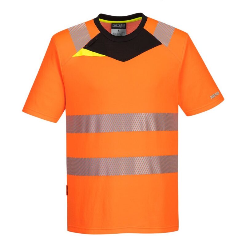 Tricou reflectorizant de lucru, materiale premium ce va mentin racoros, uscat si confortabil - Portwest DX413