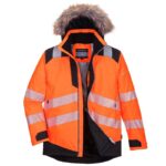 Geaca de lucru vatuita pentru iarna, reflectorizanta, impermeabila, captuseala Insulatex, finisaj Texpel rezistent la apa si murdarie - Portwest PW369