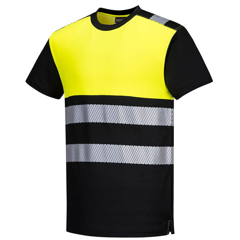 Tricou de lucru reflectorizant, tesatura premium de bumbac respirabila si absorbitoare de transpiratie - PW311