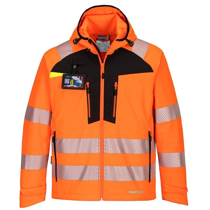 Jacheta de lucru reflectorizanta din softshell, impermeabila, tesatura Ripstop, finisaj Texpel rezistent la pete - Portwest DX475