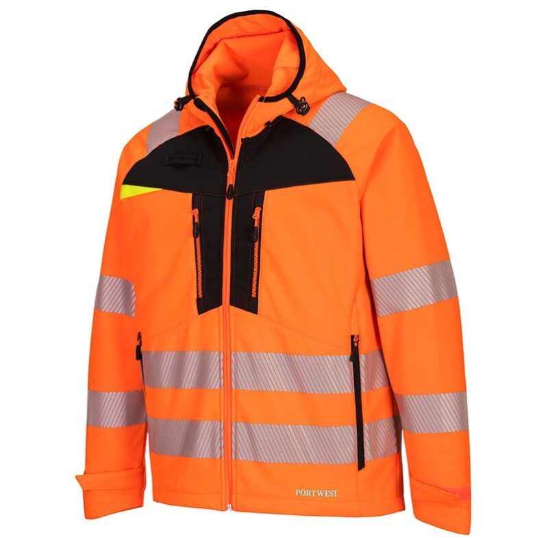 Jacheta de lucru reflectorizanta din softshell, impermeabila, tesatura Ripstop, finisaj Texpel rezistent la pete - Portwest DX475