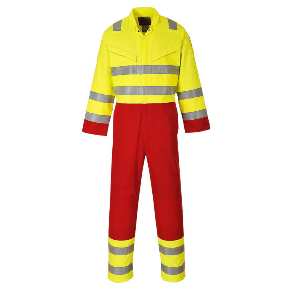 Combinezon reflectorizant ignifug și antistatic din bumbac - Portwest Bizflame FR90