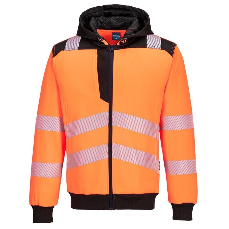 Hanorac cu fermoar PW3 Hi-Vis PW327