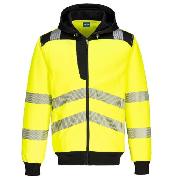 Hanorac cu fermoar PW3 Hi-Vis PW327