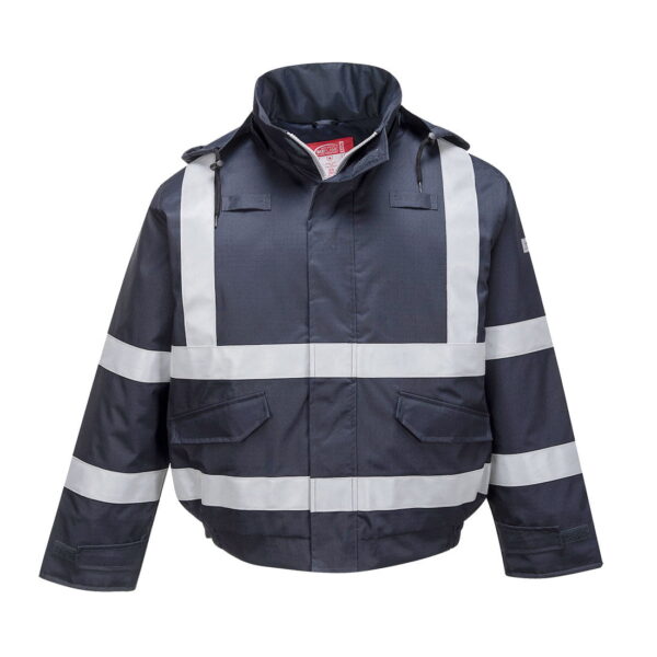 Jachetă bomber ignifugă impermeabilă, protecție multirisc - Portwest Bizflame S783