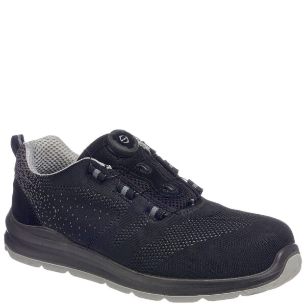 Pantofi de lucru S1P ușori cu bombeu compozit, sistem fixare rapidă șireturi - Portwest FT08