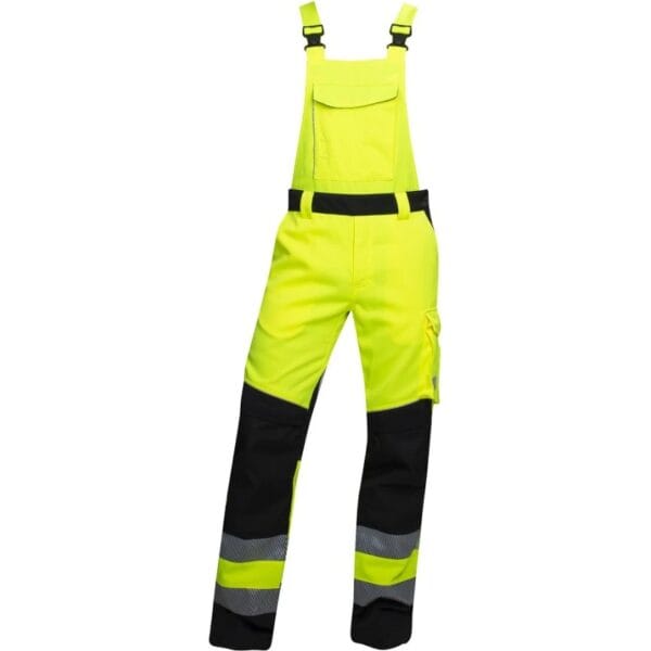 Salopetă de lucru cu pieptar reflectorizantă, croială ergonomică, întărituri Oxford și ventilație - Ardon Signal