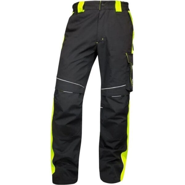 Pantaloni de lucru de iarnă cu întărituri, croială ergonomică și buzunar pentru genunchiere - Ardon Neon