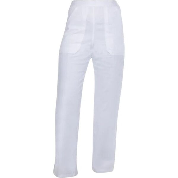Pantaloni de lucru albi pentru damă, bumbac 100%, confortabili și respirabili - Ardon Sander