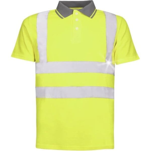 Tricou polo de lucru reflectorizant, confortabil și respirabil - Ardon REF201