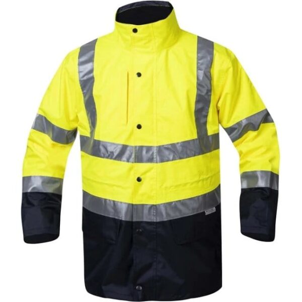 Geacă de lucru reflectorizantă de iarnă 4-în-1, impermeabilă, cu vestă și glugă ascunse - Ardon 4in1
