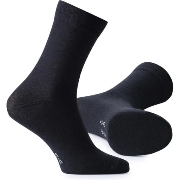 Șosete subțiri negre pentru vară, din bumbac elastic, fără model – Ardon Will