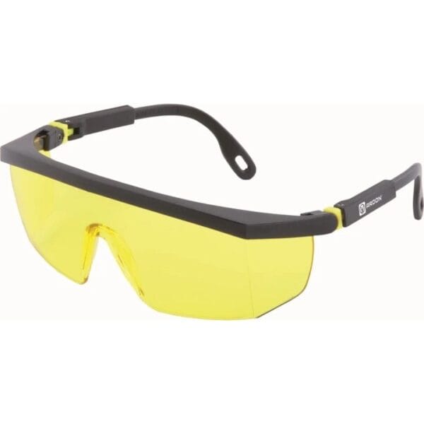 Ochelari de protecție galbeni, cu rame și brațe ajustabile pentru confort personalizat – Ardon V10-200