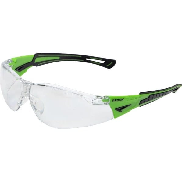 Ochelari de protecție transparenți, cu strat Hi-Vis și tratament anti-aburire – Ardon P2